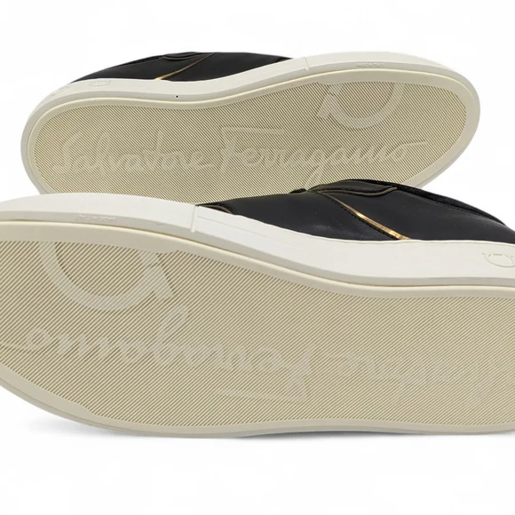 Ferragamo Mens Shoes Noris Sneakers Size 9 New With Box - Picture 7 of 10